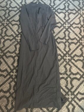 Zara Black Long Sleeve Maxi Dress